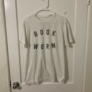 book worm graphic tee